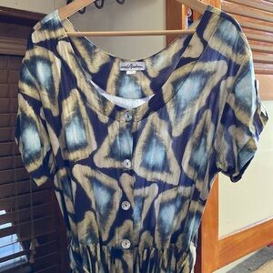 And Andrea ikat pant /dress maxi length sz S-M